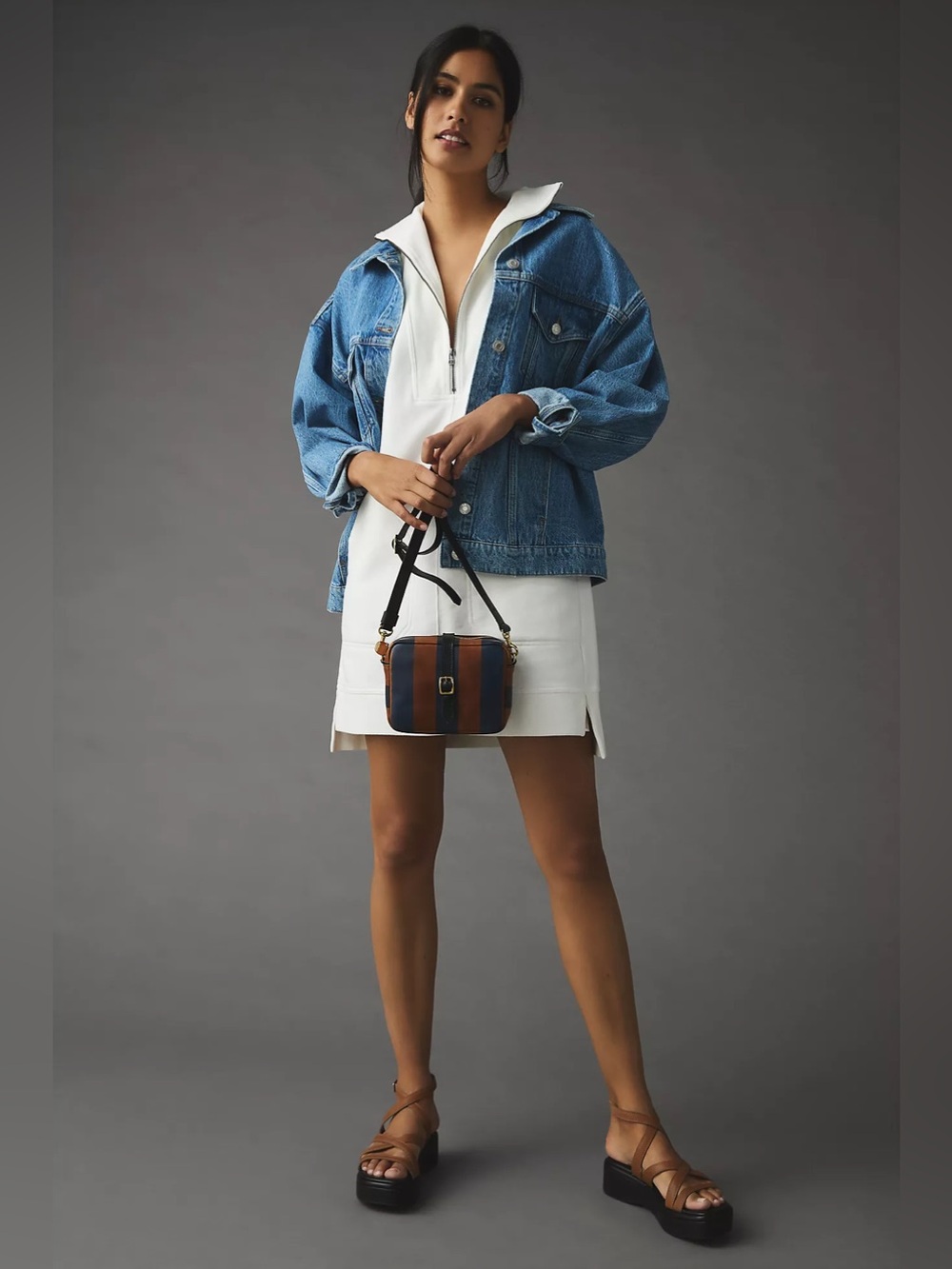 Daily Practice By Anthropologie Meru Zip-Front Mini Dress XS